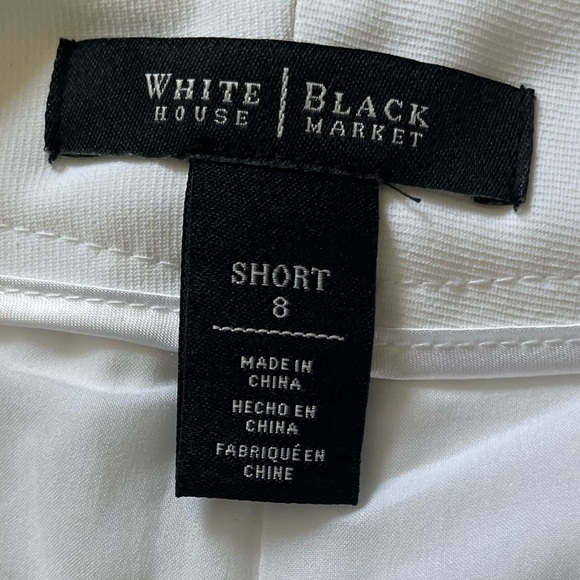 #101, White House Black Market Elegant White Women's Shorts, NWT, size 8 - Picture 4 of 5